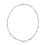 Mutli CZ Tennis Bracelet Necklace-16" (N-1229)