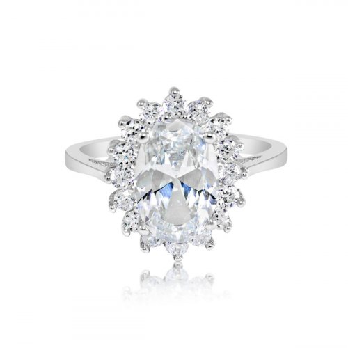 White Royal Wedding Ring (R-1034-W-ADJ)