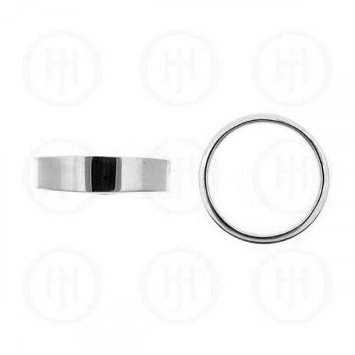 Sterling Silver Flat Band Ring 5mm (R-1141-5)