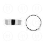 Sterling Silver Flat Band Ring 6mm (R-1141-6)