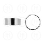 Sterling Silver Flat Band Ring 8mm (R-1141-8)