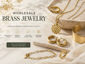 Wholesale gold plated brass jewelry accessories