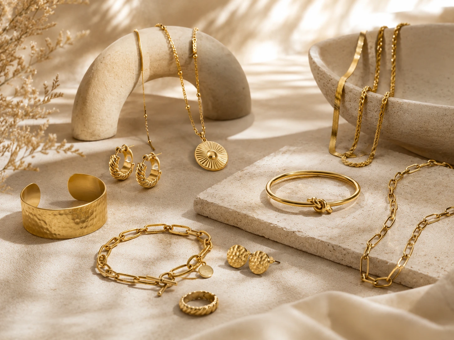 Luxury gold-tone accessories