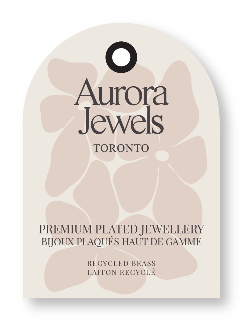 Aurora Jewels card tag