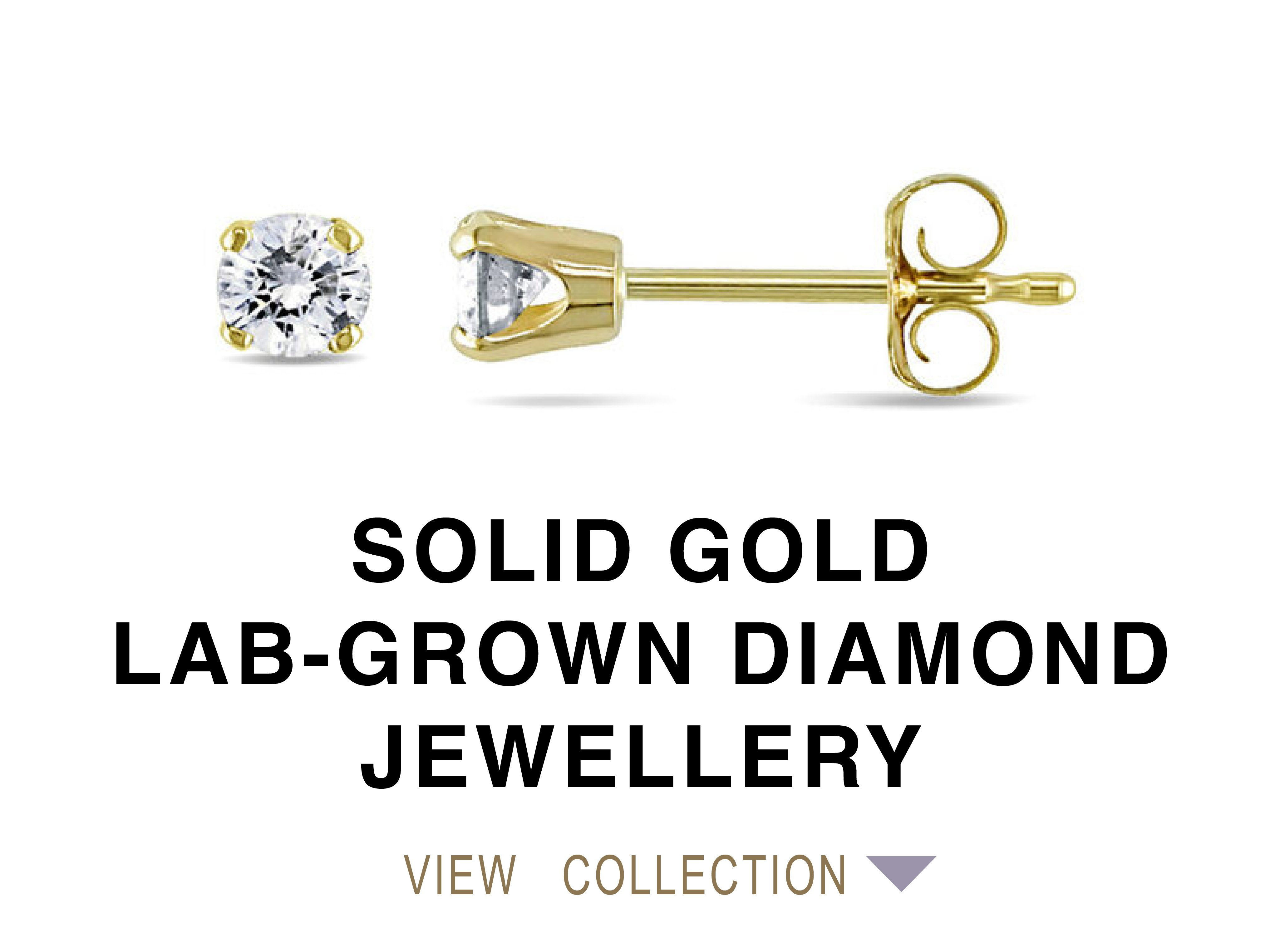 Solid Gold Lab-Grown Diamond Jewellery