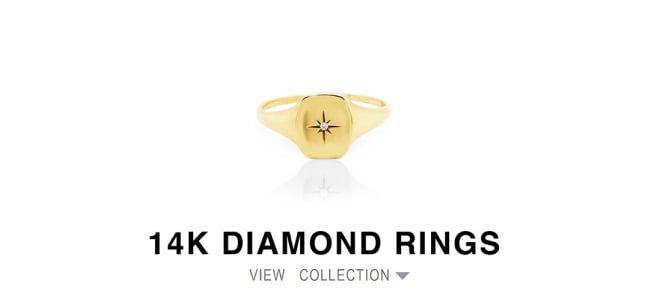 14K Diamond Rings 