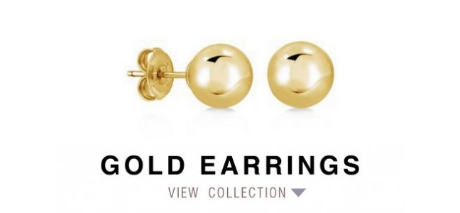 Clearance Gold Earrings