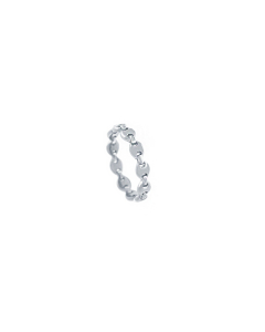 Sterling Silver Mini Puffed Mariner Band Ring (R-1605)