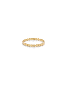 10K Yellow Gold Dotted Ring (GR-10-1102)