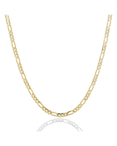 10K Yellow Gold Figaro Chain 3mm (FIG-080-10)
