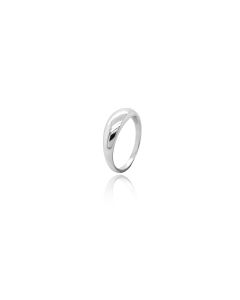 Sterling Silver Plain Dome Ring (R-1590)