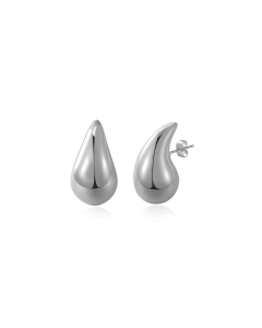 Sterling Silver Chunky 20mm Tear Drop Stud Earrings (ST-1635-20)