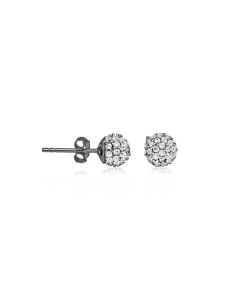 Sterling Silver CZ Ball Studs (ST-1232)