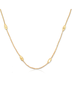 Sterling Silver Gold Vermeil Plain Marquise By The Inch (MRQ35-G)