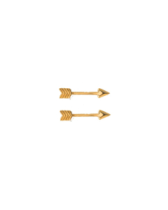 10k Gold Plain Mini Arrow Studs (GE-10-1152)