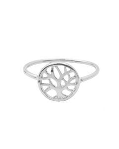 Sterling Silver Plain Tree of Life Ring (R-1206)