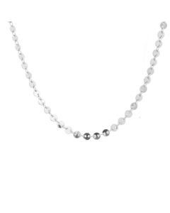 Sterling Silver Plain Choker Necklace (CH-1003)