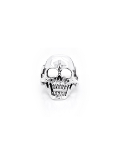 Sterling Silver Large Hollow Skull Ring (R-1566)