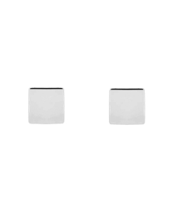 Sterling Silver Plain Square Studs (ST-1311)