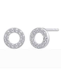 Sterling Silver Assorted CZ Stud Earrings Circle of Life (ST-1021)