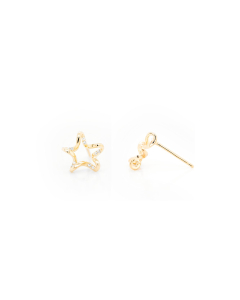 Sterling Silver CZ Cursive Star Suds (ST-1472)
