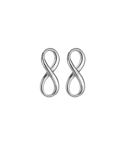 Sterling Silver Plain Infinity Studs (ST-1396)