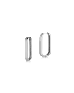 Sterling Silver Extra Large Chunky Anchor Huggies (HUG-1094)