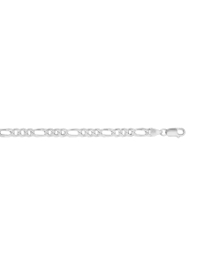 Sterling Silver Basic Chain Figaro 06 Pave (FIGPAVE150) 5.5mm