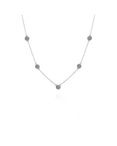 10k Gold Plain Polka Dot Necklace (GC-10-1154)
