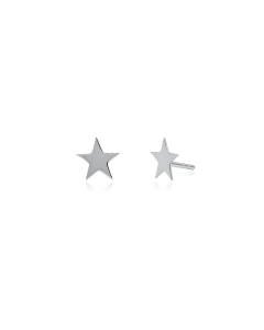 10K Gold Plain Single Star Studs (GE-10-1160)