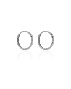  10K Gold Plain Huggies 14mm (GHUG-10-1002)