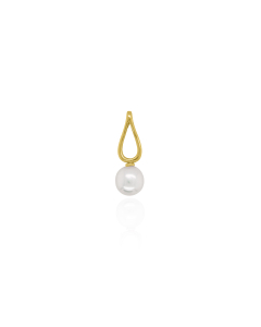 Sterling Silver Plain FWP Open Teardrop Pendant (P-1292)