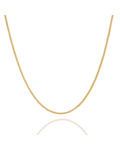 Sterling Silver Gold Vermeil Fancy Chain Popcorn 1.8mm (POP-1-G)