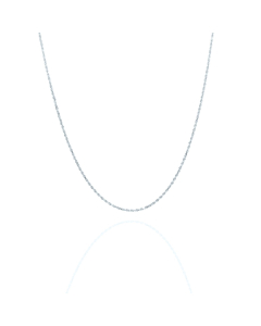 14K White Gold Chain Necklace Rope 1.25mm (ROPE-010-14W)