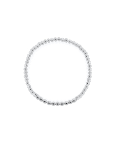 Sterling Silver Plain Ball Stretch Bracelet (3mm) (SB-1004)
