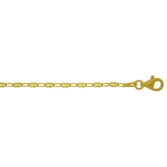 Sterling Silver Gold Vermeil Buckle Chain (BUC60-G)