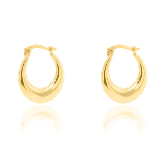 10K Yellow Tapered Huggies Earrings (GHUG-10-1033)