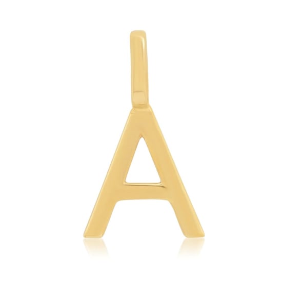 10K Yellow Gold Plain Alphabet Pendants (GP-10-1001)