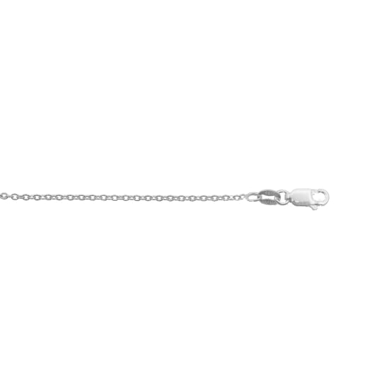 Sterling Silver Rhodium Plated Basic Chain Rolo 02 Oval 1.5mm (ROLO-OV40-RH)
