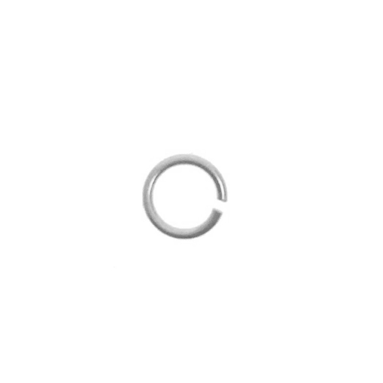 14K White Gold Finding Jump Ring 1.2mm x 3.6mm (JR-4-W-14K)