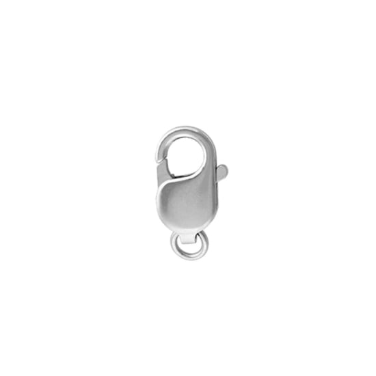 14K White Gold Finding Lobster Clasp 18.1mm x 9mm (LC-8-14K-W)