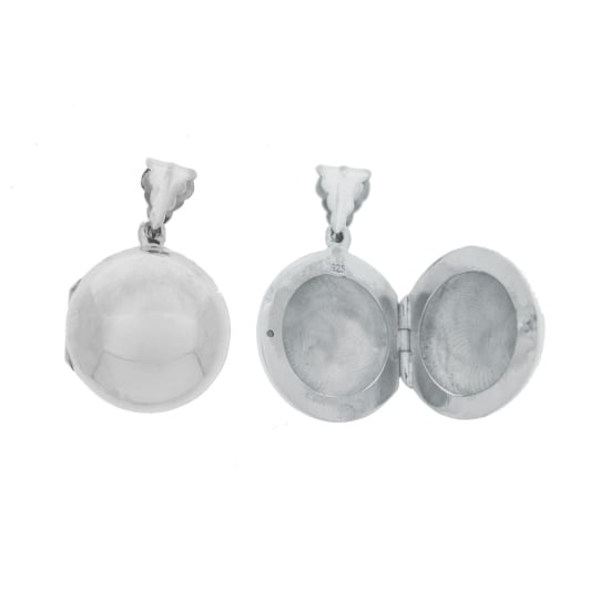 Sterling Silver Plain Pillbox/Locket (TRK-1023)