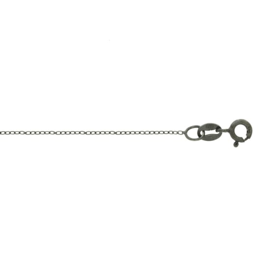 Sterling Silver 'Fancy Rolo Chain Black Rhodium Plated 1mm (ROLO10-B)