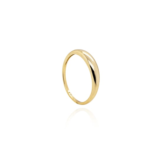 10K Yellow Gold Slim Dome Ring (GR-10-1113)
