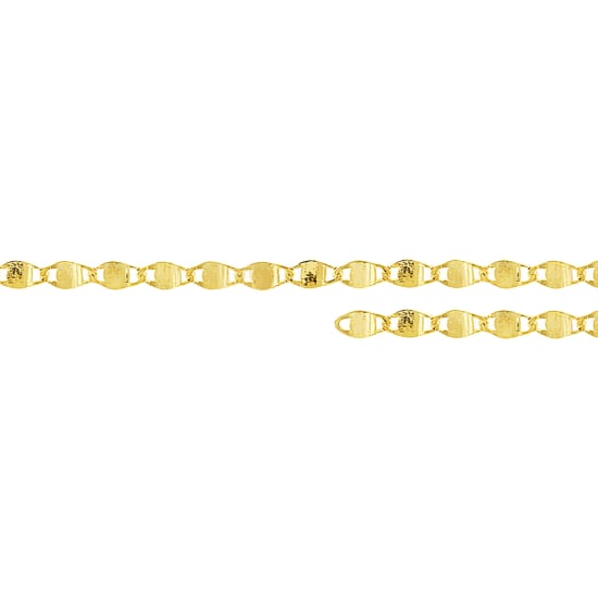 10K Yellow Gold Valentino Chain by Inch 2.0mm (PERM-VAL-030-10)
