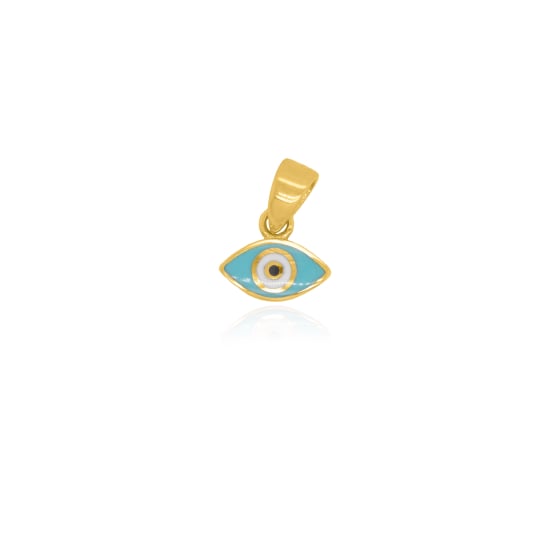 10K Yellow Gold Evil Eye Pendant (GP-10-1037)