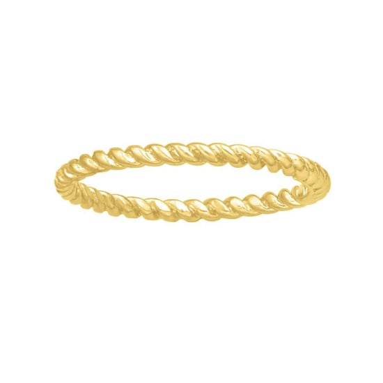 10K Yellow Gold Plain Rope Ring (GR-10-1092)