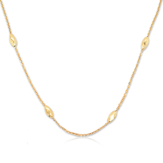 Sterling Silver Gold Vermeil Plain Marquise By The Inch (MRQ35-G)