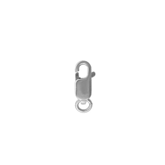10K White Gold Finding Lobster Clasp 11.6mm x 4.3mm (LC-2-10K-W)