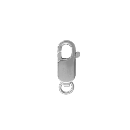 10K White Gold Finding Lobster Clasp 16mm x 6.2mm (LC-4-10K-W)